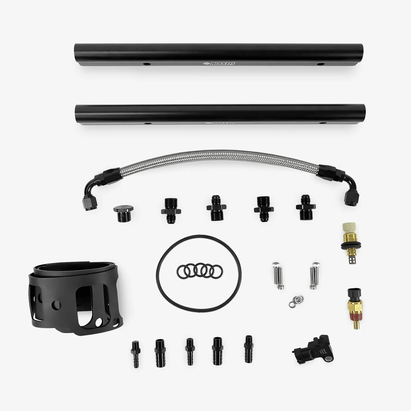 SBF 351W Single Plane 4BBL Multi-Port Fuel Injection Package w/Aces Wildcard ECU