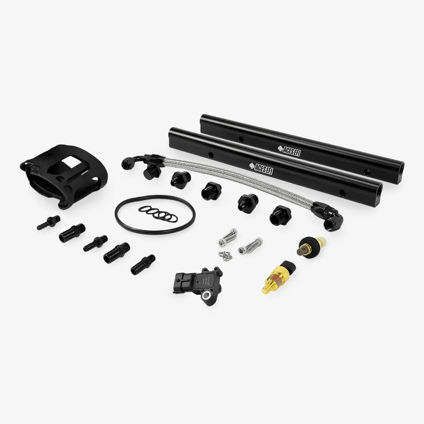 SBF 351W Single Plane 4BBL Multi-Port Fuel Injection Package w/Aces Wildcard ECU
