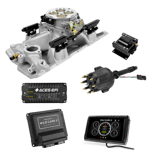 SBC Single Plane 4BBL Multi-Port Fuel Injection Package w/Aces Wildcard 2 ECU