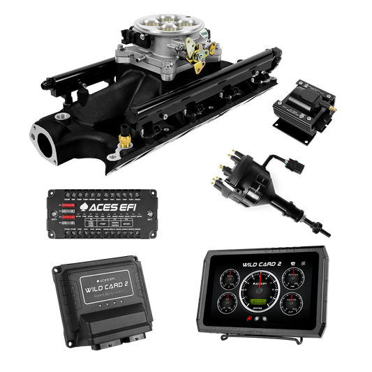 SBF 302 Single Plane 4BBL Multi-Port Fuel Injection Package w/Aces Wildcard 2 ECU