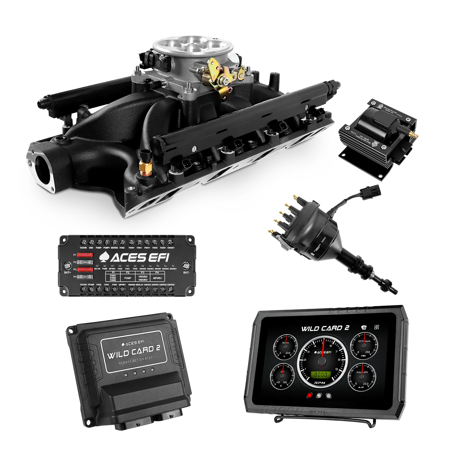 SBF 351W Single Plane 4BBL Multi-Port Fuel Injection Package w