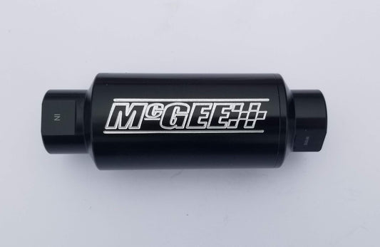 McGEE 40 Micron Billet Aluminum Fuel Filter -8AN -10AN -12AN