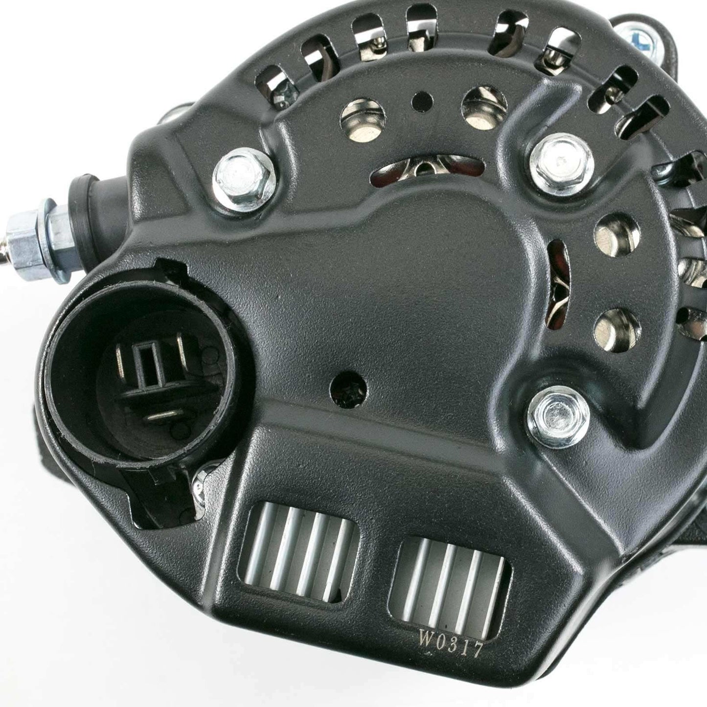 TSP Top Street Performance Alternator ES1004BK; 90 Amp Black Denso Internal Reg.