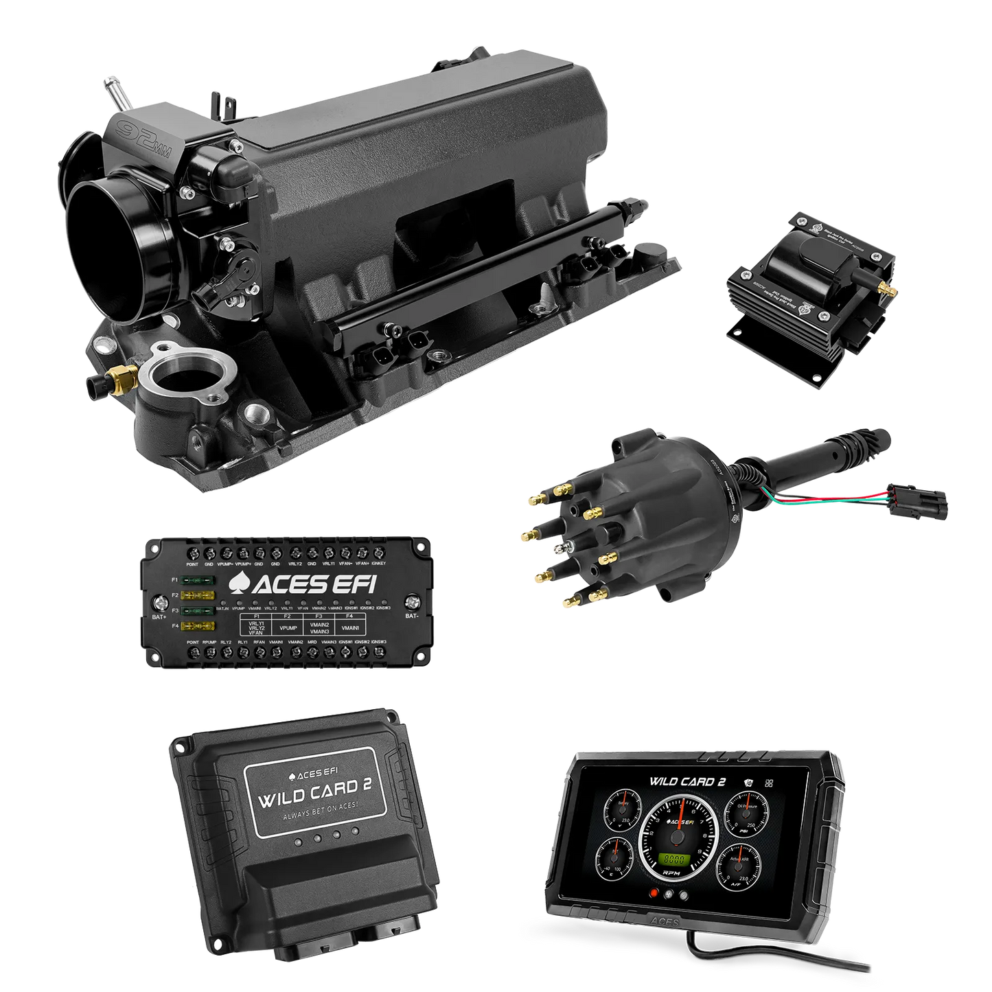 SBC Tunnel Ram Fuel Injection Package w/Aces Wildcard 2 ECU