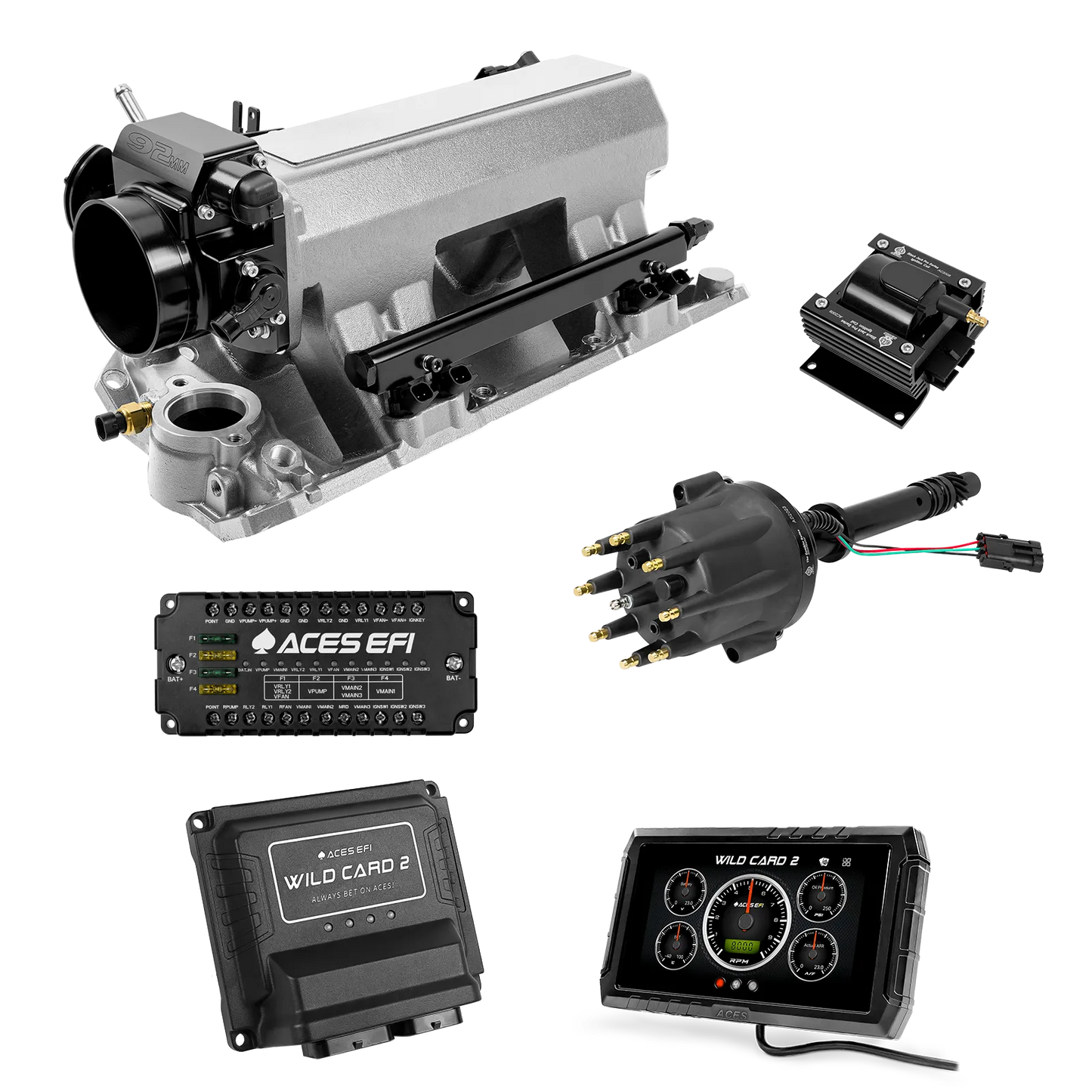 SBC Tunnel Ram Fuel Injection Package w/Aces Wildcard 2 ECU