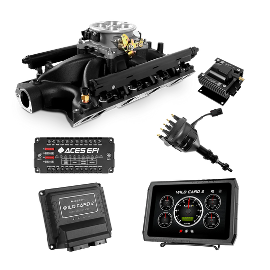 SBF 351W Single Plane 4BBL Multi-Port Fuel Injection Package w/Aces Wildcard 2 ECU